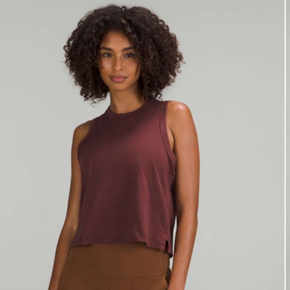 Lululemon Classic-Fit Cotton-Blend Tank Top
Red Merlot